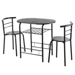 Tangkula 3 PCS Kitchen Dining Set Compact Bistro Pub 2 Chairs & Table 19 Tangkula 3 PCS Kitchen Dining Set Compact Bistro Pub 2 Chairs & Table -Tangkula GUEST ed15c5e5 a6d3 4486 9e78 232edb78ddfc