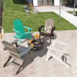 Tangkula 2PCS Folding Adirondack Chair Outdoor Adirondack Chair Weather Resistant Lounger For Backyard Porch Poolside Turquoise/Grey/White/Black 17 Tangkula 2PCS Folding Adirondack Chair Outdoor Adirondack Chair Weather Resistant Lounger For Backyard Porch Poolside Turquoise/Grey/White/Black -Tangkula GUEST eeb5c647 ecd8 471c ba72 da905fc6560a