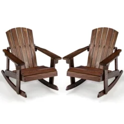 Tangkula 4PCS Kid Adirondack Rocking Chair Outdoor Solid Wood Slatted Seat Backrest 21 Tangkula 4PCS Kid Adirondack Rocking Chair Outdoor Solid Wood Slatted Seat Backrest -Tangkula GUEST ef4aa143 4b3f 4723 9426 509d5f07e639