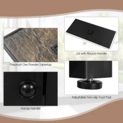 Tangkula 7PCS Patio Rattan Furniture Set 42" Fire Pit Table W/ Cover Cushioned 22 Tangkula 7PCS Patio Rattan Furniture Set 42" Fire Pit Table W/ Cover Cushioned -Tangkula GUEST f00df011 496a 4ed2 86d6 9b005ca275b2