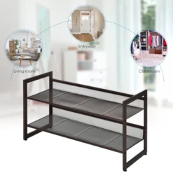Tangkula Iron Shoe Shelf 2/3/4-Tier Space Saving Layered Shoes Shelving Shoes Storage Organizer 20 Tangkula Iron Shoe Shelf 2/3/4-Tier Space Saving Layered Shoes Shelving Shoes Storage Organizer -Tangkula GUEST f1ac2c75 47da 4c3c b3a6 14f89a5f15f7