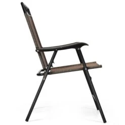Tangkula 2PCS/4PCS Folding Camping Chair Patio Chairs For Backyard, Garden, Beach With Armrest & Backrest -Tangkula GUEST f33fbf31 d5df 4fff 866d 1e44d2a23b47