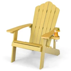 Tangkula Patio HIPS Outdoor Weather Resistant Slatted Chair Adirondack Chair W/ Cup Holder 29 Tangkula Patio HIPS Outdoor Weather Resistant Slatted Chair Adirondack Chair W/ Cup Holder -Tangkula GUEST f7cfe3fe 994d 4c23 83a1 d2ead67466a8