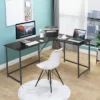 Tangkula L Shaped Gaming Desk Corner Computer Desk Workstation For Home Office Brown/Black 2 Tangkula L Shaped Gaming Desk Corner Computer Desk Workstation For Home Office Brown/Black -Tangkula GUEST f8cc9c30 0c22 4ffc 814f 51083959b180