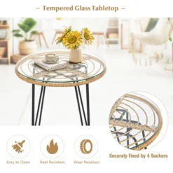 Tangkula 3 Pieces Patio Furniture Set W/Tempered Glass Coffee Table Set For Garden And Backyard White/Red/Turquoise/Grey/Black Cushions 19 Tangkula 3 Pieces Patio Furniture Set W/Tempered Glass Coffee Table Set For Garden And Backyard White/Red/Turquoise/Grey/Black Cushions -Tangkula GUEST f9ab2a51 d6cd 4311 a6fd 134d3e025b68