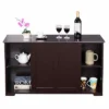 Tangkula Wood Buffet Cupboard Kitchen Storage Cabinet Sideboard W/ Sliding Door 2 Tangkula Wood Buffet Cupboard Kitchen Storage Cabinet Sideboard W/ Sliding Door -Tangkula GUEST fb6d87b9 43d2 4646 a646 dd1fdebfe601