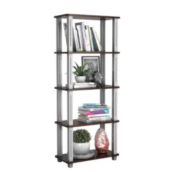 Tangkula 5-Tier Storage Rack Display Shelves Bookshelf For Home Office -Tangkula GUEST ff2a3008 8021 4aa5 ad92 81ef917c0e14